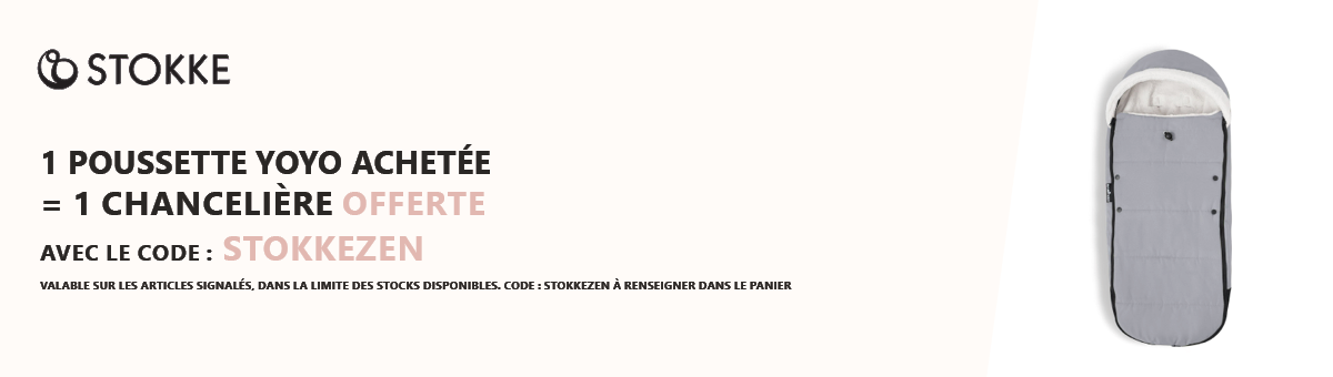 Stokke : 1 poussette YOYO achetée = 1 chancelière Babyzen offerte