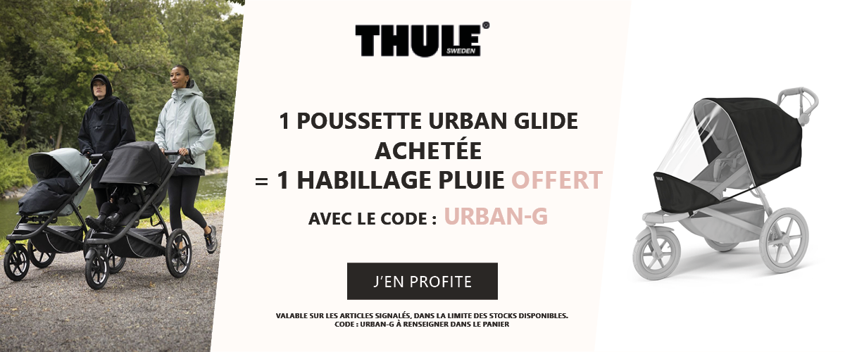 Thule : 1 poussette Urban Glide achetée = 1 habillage pluie offert