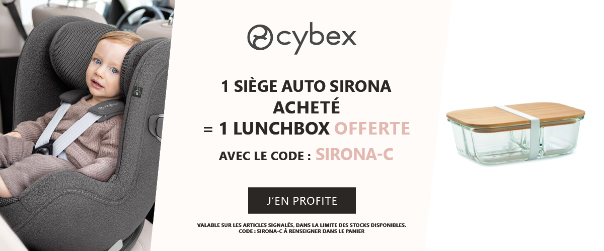 Cybex : 1 siège auto sirona acheté = 1 lunch box offerte