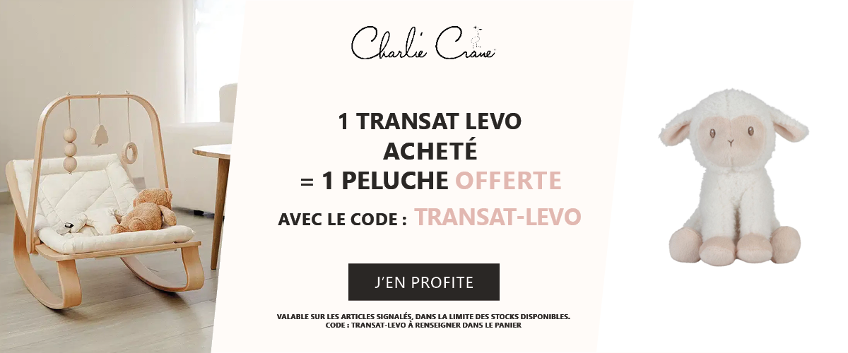 Charlie Crane : 1 transat Levo acheté = 1 peluche Little Farm offerte