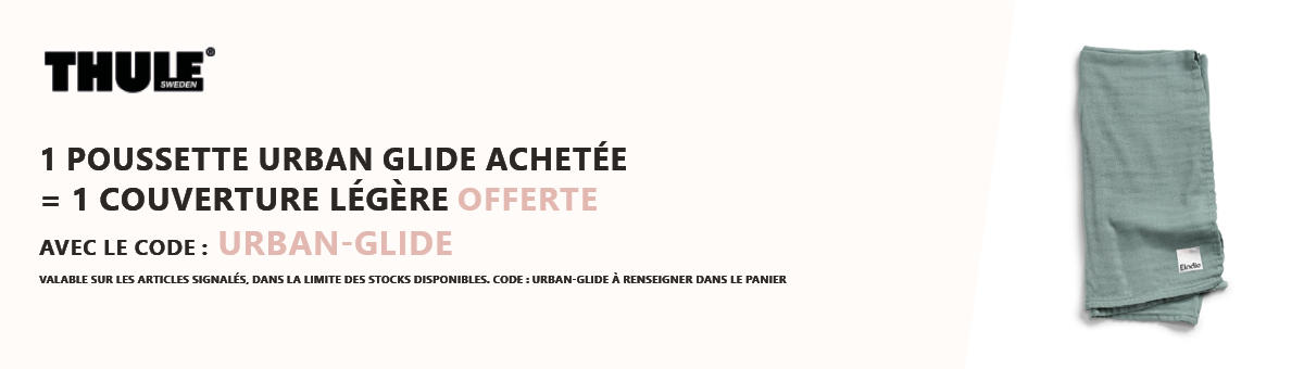 Thule : 1 poussette Urban Glide achetée = 1 couverture légère offerte