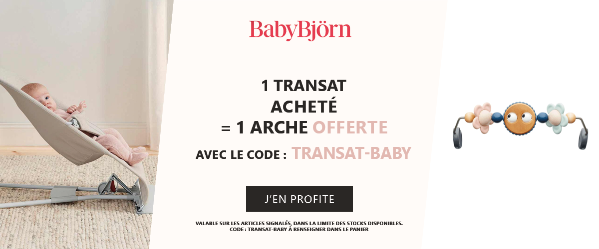 Babybjörn : 1 transat acheté = 1 arche au choix offerte