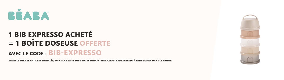 Beaba : 1 Bib Expresso acheté = 1 boîte doseuse offerte
