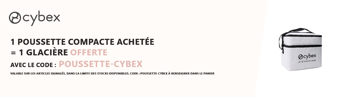 Cybex : 1 poussette compacte achetée = 1 glacière offerte