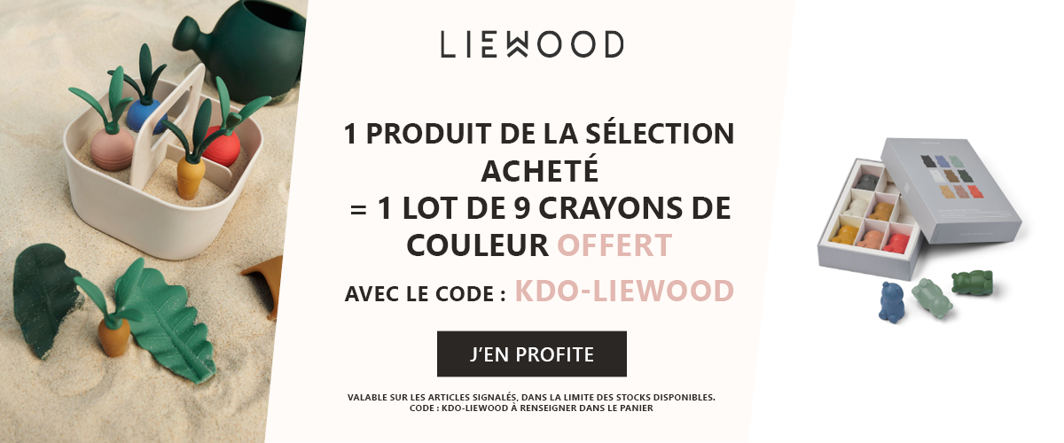 Liewood : 1 produit de la sélection acheté = 1 lot de 9 crayons de couleur offert