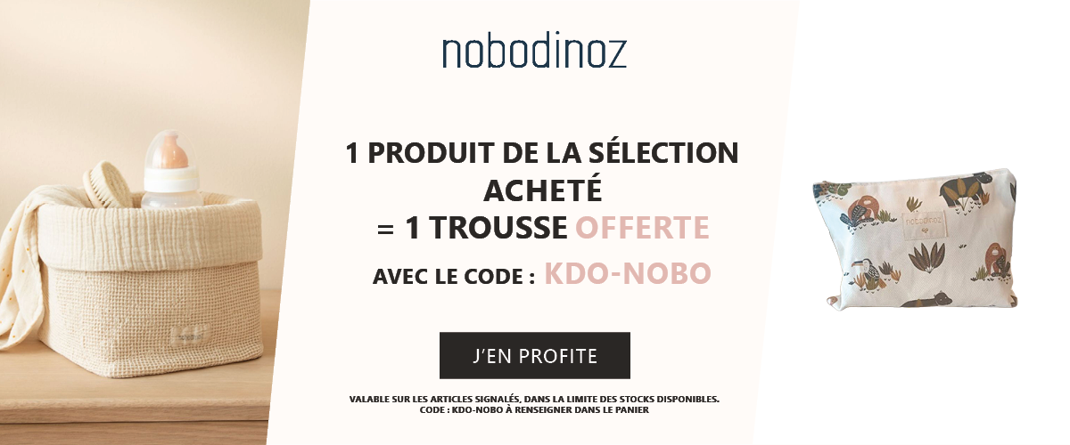 Nobodinoz : 1 produit de la sélection acheté = 1 trousse offerte