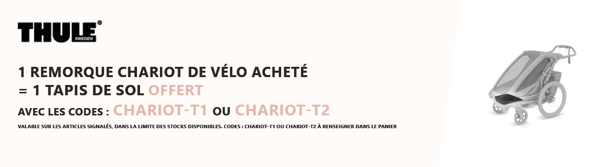 Thule : 1 remorque Chariot de vélo achetée = 1 tapis de sol offert