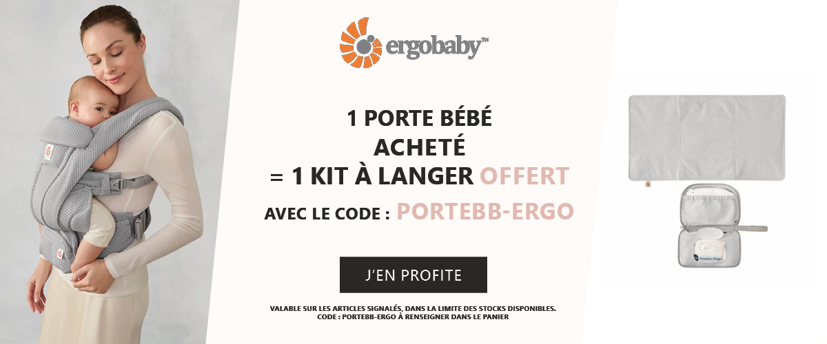 Ergobaby : 1 porte bébé acheté = 1 kit à langer offert
