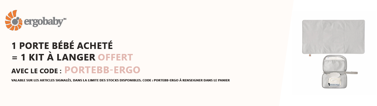 Ergobaby : 1 porte bébé acheté = 1 kit à langer offert