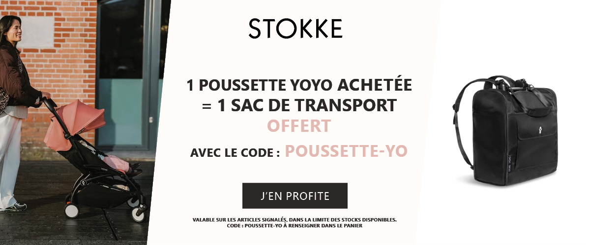 Stokke : 1 poussette YOYO achetée = 1 sac de transport offert