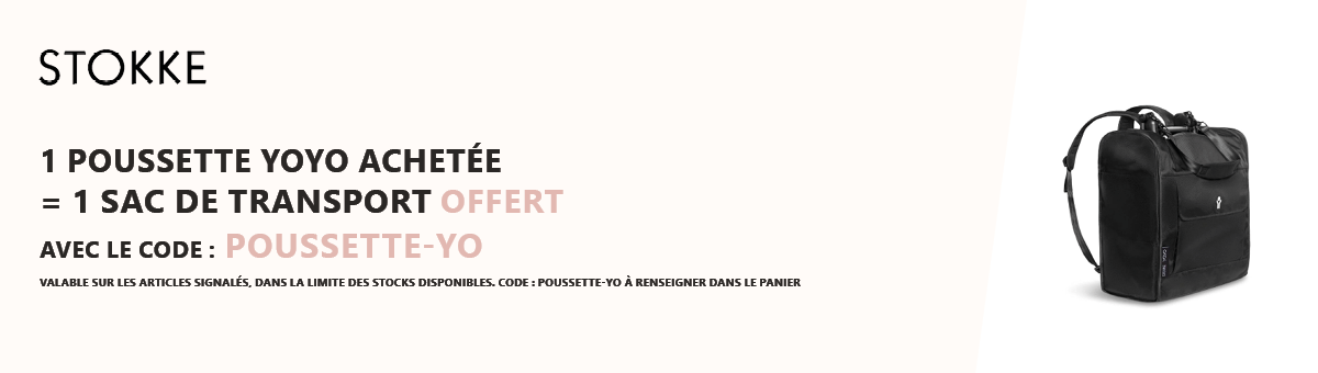 Stokke : 1 poussette YOYO achetée = 1 sac de transport offert