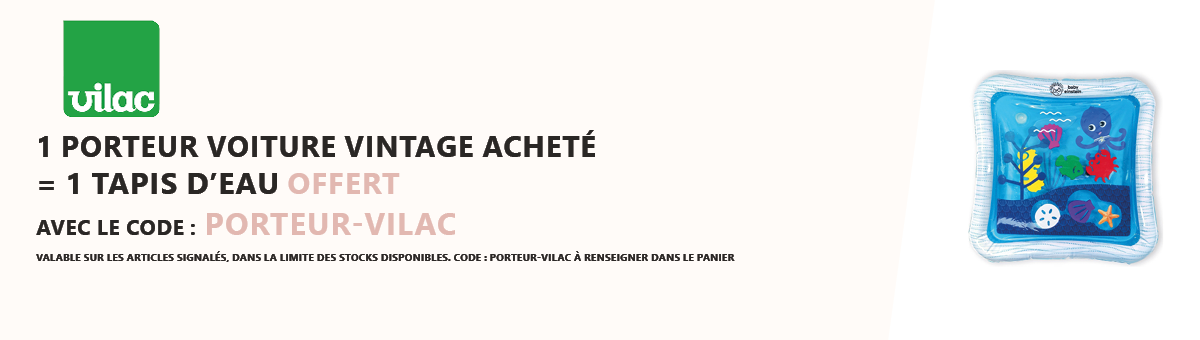 Vilac : 1 porteur voiture vintage acheté = 1 tapis d'eau offert