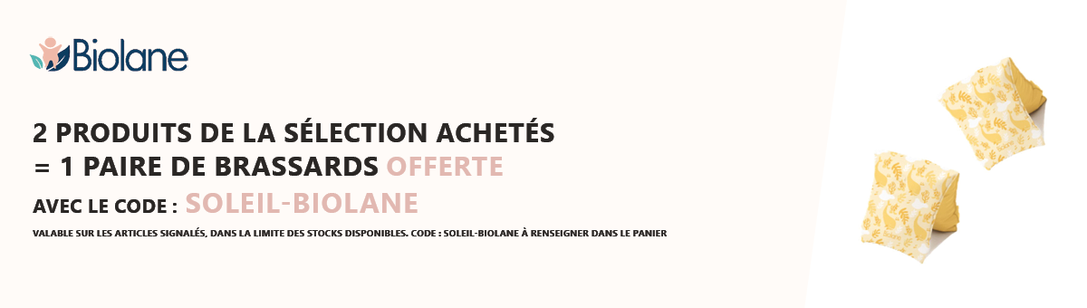 Biolane : 2 produits protection solaire achetés = 1 paire de brassards offerte