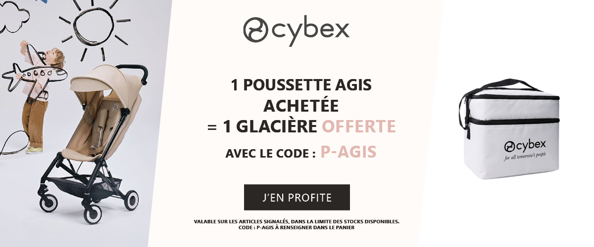 Cybex : 1 poussette compacte Agis achetée = 1 glacière offerte