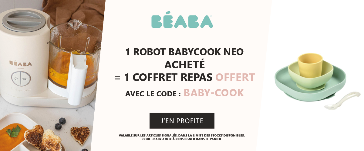 Beaba : 1 robot Babycook Neo acheté = 1 coffret repas silicone 4 pièces offert