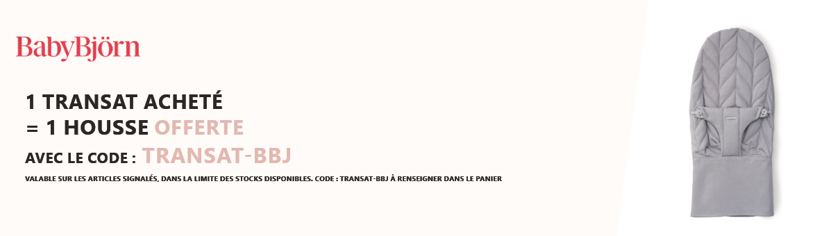 Babybjörn : 1 transat acheté = 1 housse offerte