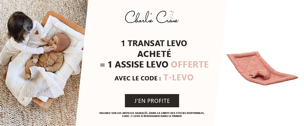 Charlie Crane : 1 transat Levo acheté = 1 assise Levo offerte