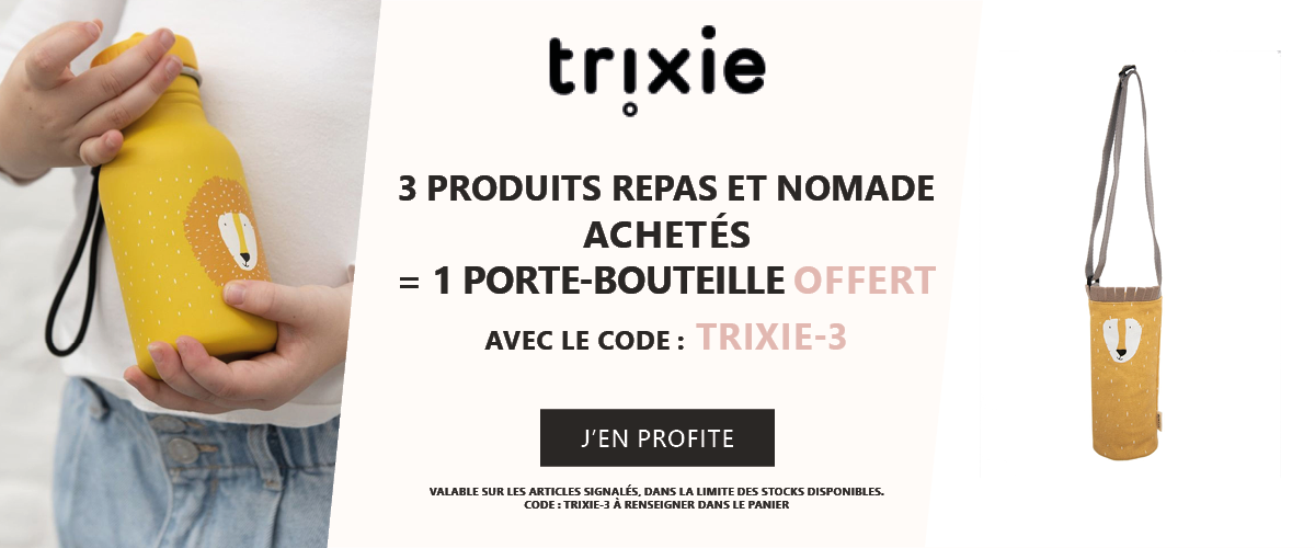Trixie : 3 produits repas et nomade achetés = 1 porte-bouteille offert