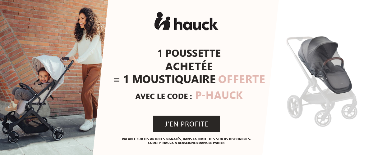 Hauck : 1 poussette achetée = 1 moustiquaire offerte