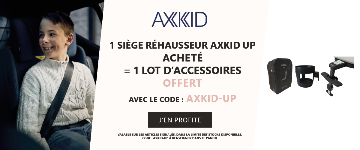 Axkid : 1 Siège réhausseur AXKID UP = 3 accessoires offerts