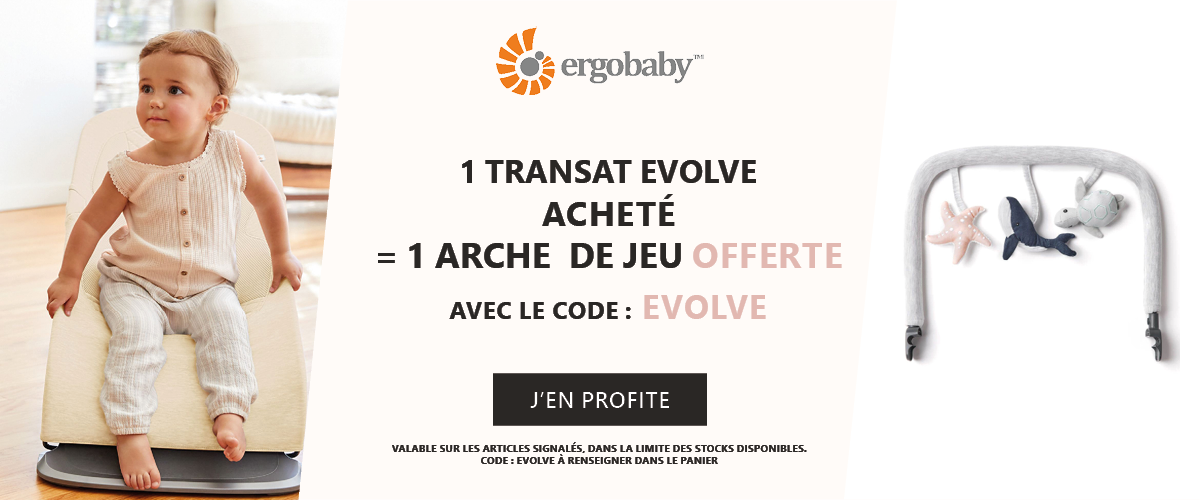 Ergobaby : 1 transat Evolve acheté = 1 arche de jeu offerte