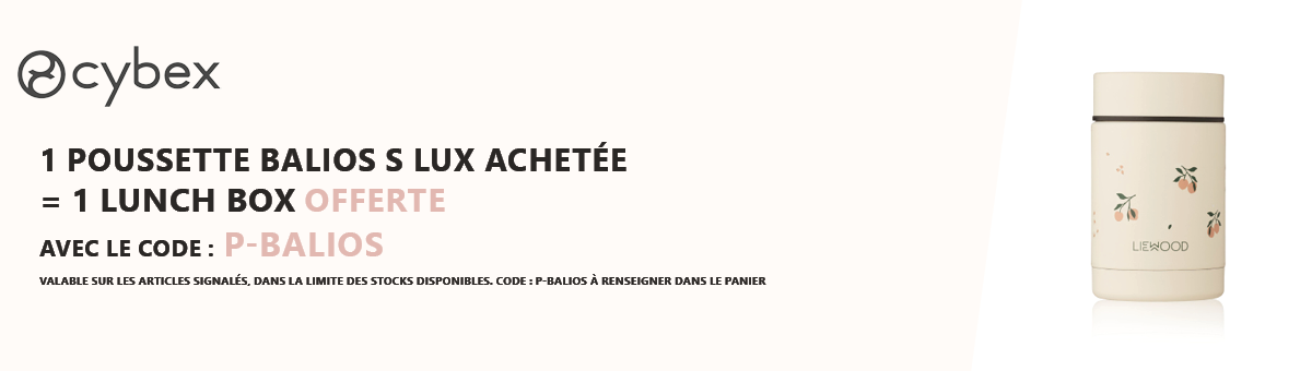 Cybex : 1 poussette Balios S Lux achetée = 1 lunch box offerte