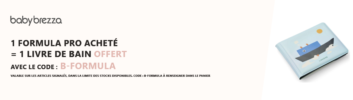 Babybrezza : 1 Formula Pro acheté = 1 livre de bain offert