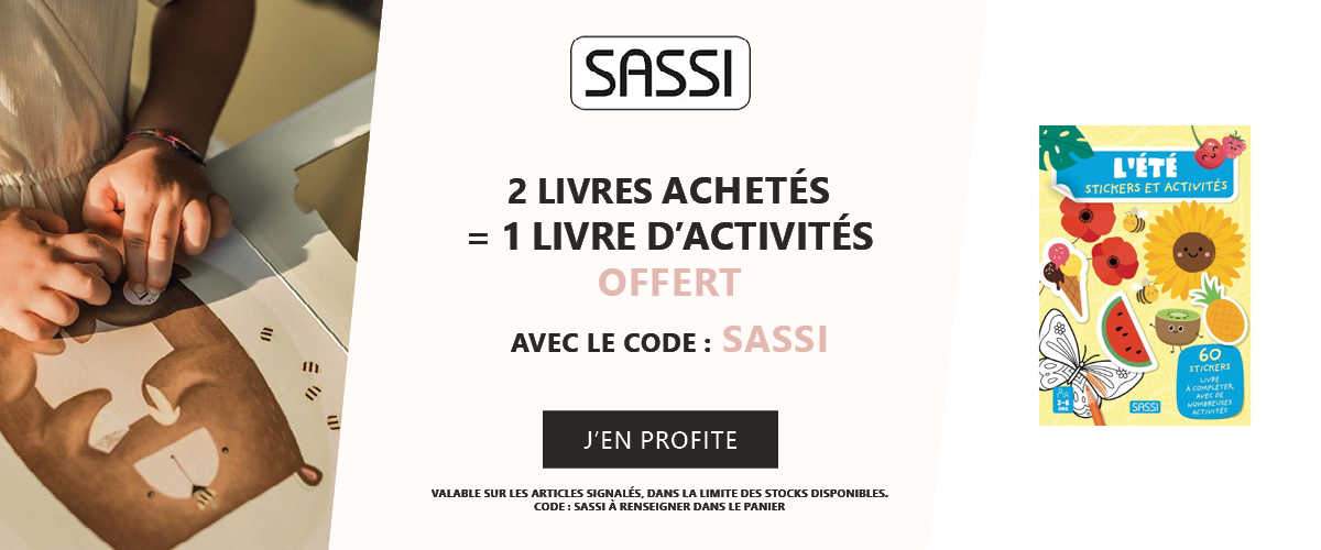 Sassi : 2 livres achetés = 1 livre d’activités offert
