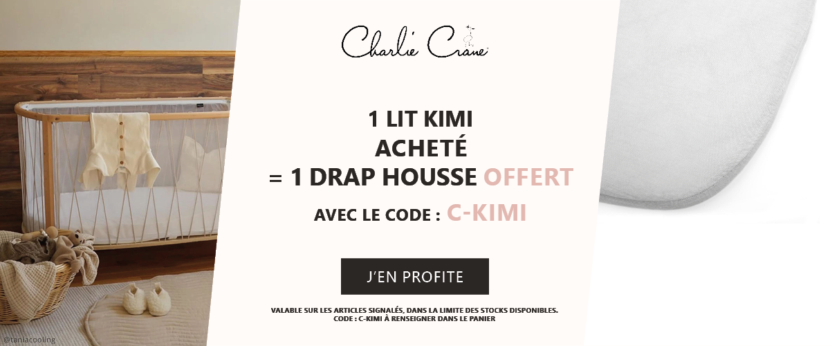 Charlie Crane : 1 lit Kimi acheté = 1 drap housse offert