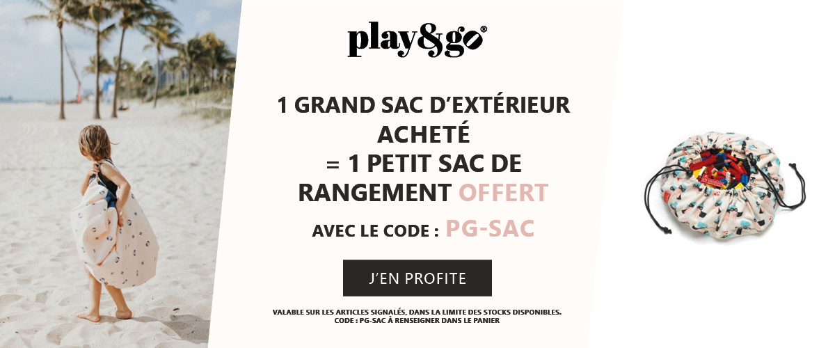 Play & Go : 1 grand sac d'extérieur acheté = 1 petit sac de rangement offert