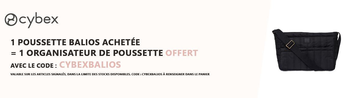 Cybex : 1 poussette Balios achetée = 1 organisateur de poussette offert