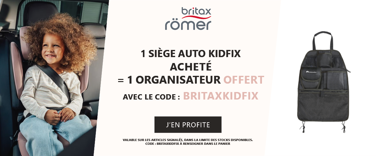 Britax : 1 siège auto Kidfix i-Size acheté = 1 organisateur de voiture offert