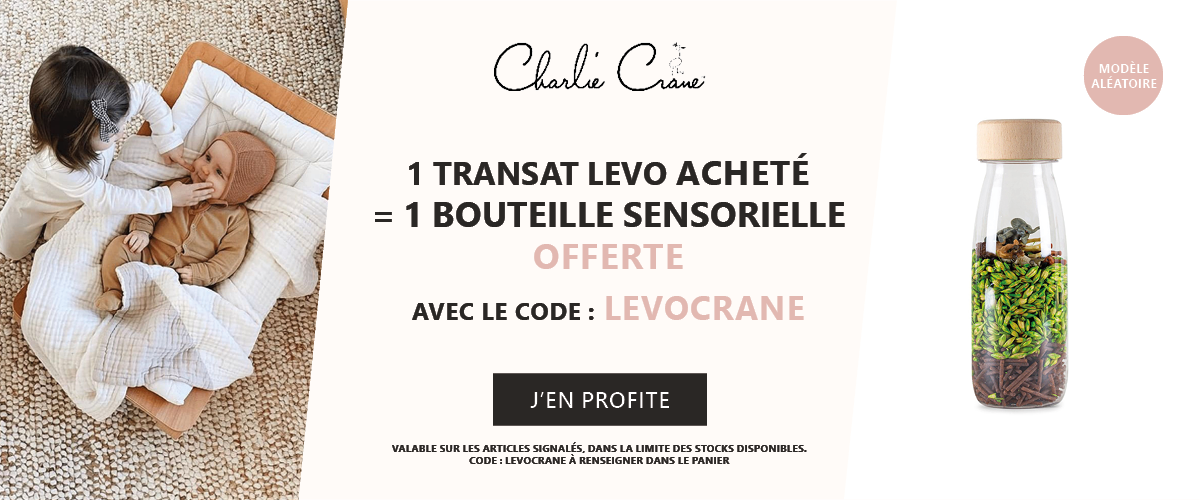 Charlie Crane : 1 transat Levo acheté = 1 bouteille sensorielle offerte
