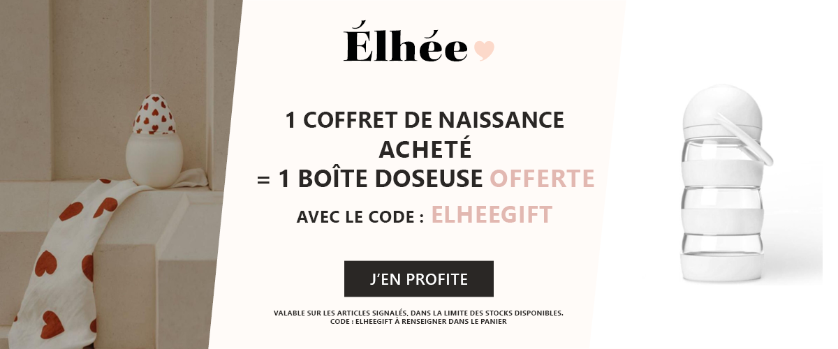 Élhée : 1 coffret biberon acheté = 1 boite doseuse So Mimi offerte