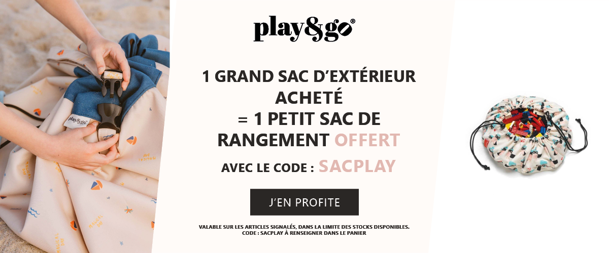 Play & Go : 1 grand sac d'extérieur acheté = 1 petit sac de rangement offert