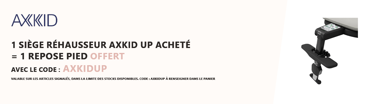 Axkid : 1 siège auto Axkid UP acheté = 1 repose pied offert