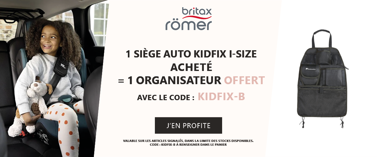 Britax Römer : 1 siège auto Kidfix i-Size acheté = 1 organisateur de voiture offert