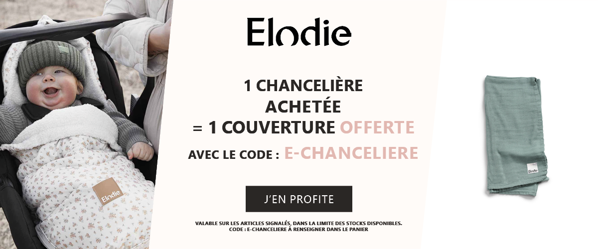 Elodie : 1 chancelière achetée = 1 couverture offerte