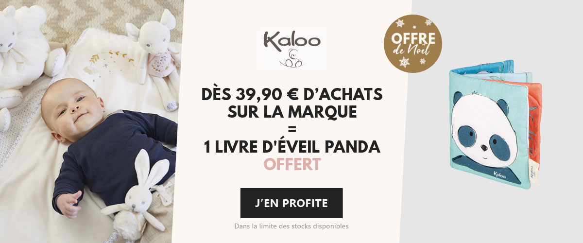 Kaloo : Dès 39e90 sur Kaloo un livre d'éveil Panda offert
