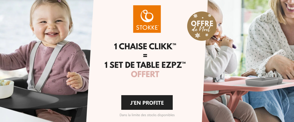 Stokke OP BF : Clikk : sac de voyage + plateau EZPZ offert