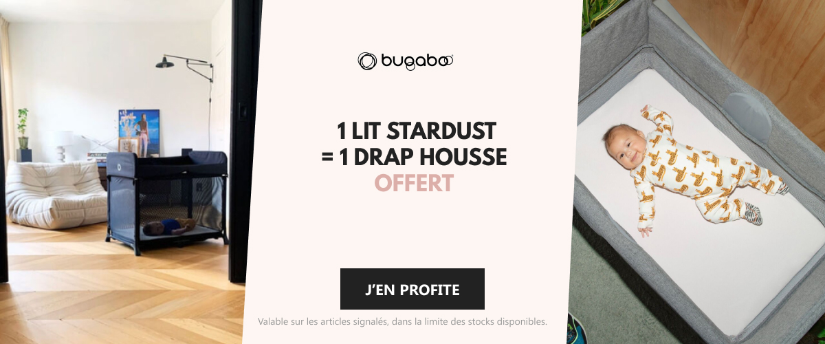 Bugaboo - 1 lit Stardust acheté = 1 drap housse offert