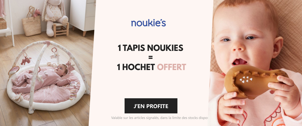 Noukie's - 1 tapis acheté = 1 hochet offert