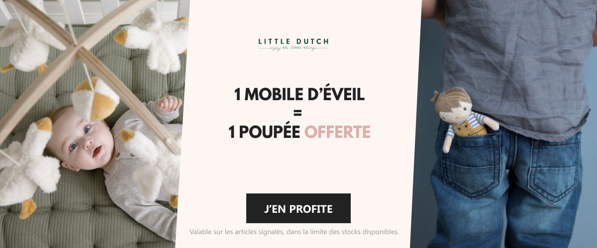 Little Dutch - 1 mobile d’éveil acheté = 1 poupée offerte