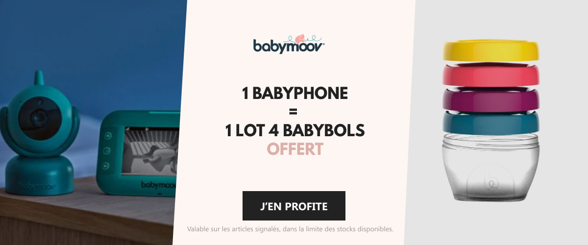 Babymoov : 1 babyphone acheté = 1 lot 4 Babybols offert