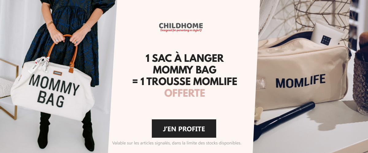 Childhome - 1 sac à langer Mommy Bag acheté = 1 trousse Momlife offerte