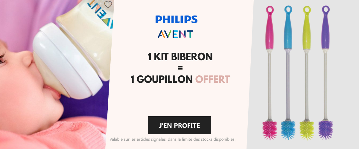 Philips Avent - 1 kit biberon acheté = 1 goupillon offert