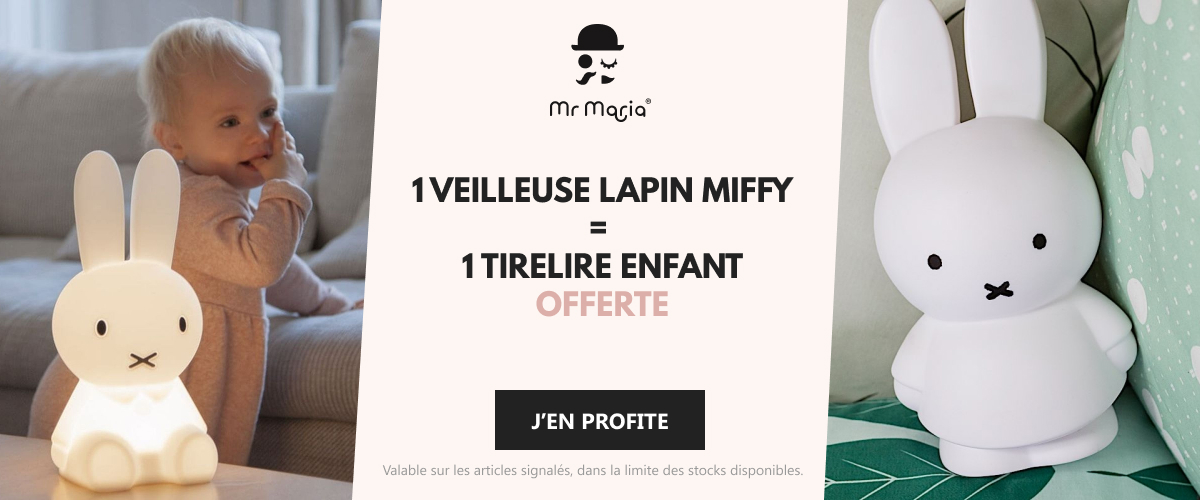 MR MARIA : 1 Veilleuse lapin Miffy