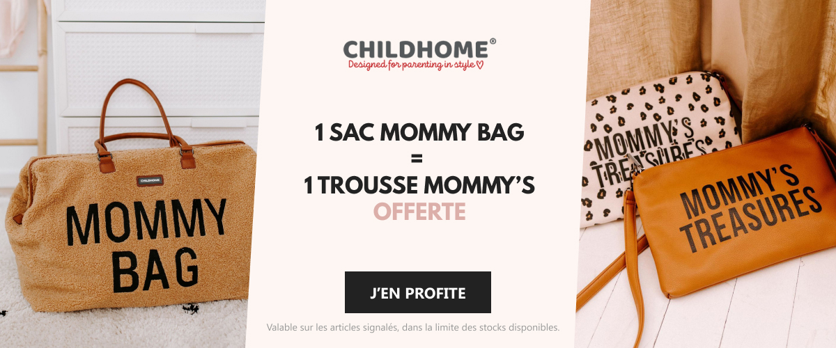 CHILDHOME : 1 sac à langer mommy bag = 1 trousse Momy's