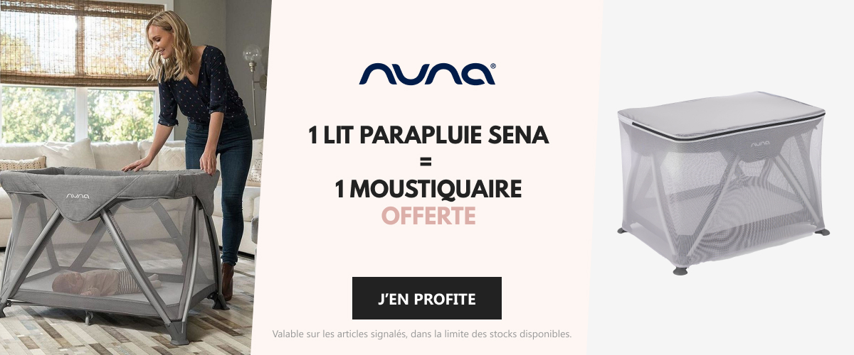 NUNA : 1 lit parapluie sena = 1 moustiquaire sena